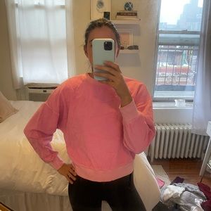 Towel Terry Hot Pink Gap Sweatshirt